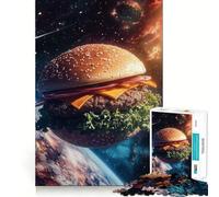 Puzzle Space Burger 1000 pièces pour Adolescents Stimule la mémoire Détente en Douceur Coupe Premium Surprise d'anniversaire (38x52cm)