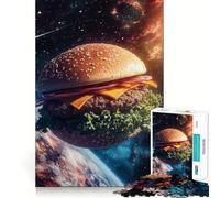 Puzzle Space Burger pour Adultes, 1000 pièces, Jeu Intelligent et Amusant, Motif Assembler, Cadeau précieux (38x26cm)