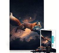 Puzzle Space Fox 1000 pièces pour Adolescents, Jeu de Puzzle Stimulant la réflexion, Jeu de Groupe, Art Assembler, Cadeau Classique (38x26cm)