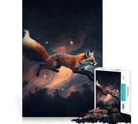 Puzzle Space Fox 1000 pièces pour Adultes, Jeu intellectuel, détente et Calme, découpe précise, pour Les vœux du Père Noël (38x52cm)