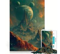 Puzzle Space Oasis 1000 pièces pour Adolescents, Jeu de logique et de détente, découpe précise, Cadeau Artistique (50x75cm)
