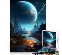 Puzzle Space Oasis 1000 pièces pour Adolescents, Jeu de Puzzle Stimulant Le Cerveau, activité de Groupe, Cadeau Classique Assembler (50x75cm)