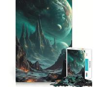 Puzzle Space Oasis 1000 pièces pour Adultes Think Smart Toy Family Joy Découpe précise Pièce d'art (38x52cm)