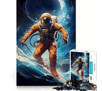 Puzzle Space Surfer 1000 pièces pour Adolescents, Jeu de réflexion Relaxant et Amusant, 38x26cm