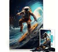 Puzzle Space Surfer 1000 pièces pour Adultes, Jeu de logique et de complicité, Cadeau Premium 38x26cm