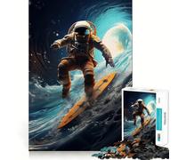 Puzzle Space Surfer 1000 pièces pour Adultes, Jeu de logique et de complicité, Cadeau Premium 50x75cm