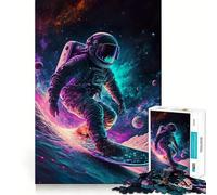 Puzzle Space Surfer de 1000 pièces pour Adolescents, défi cérébral, Jeu de détente, découpe précise, œuvre d'art à Exposer 38x26cm