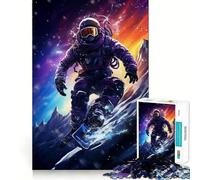 Puzzle Space Surfer Difficile pour Adultes 1000 Pièces Boost Recall Calm Escape Tight Edge Cadeau Spécial 50x75cm