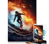 Puzzle Space Surfer pour Adultes, 1000 pièces, améliore la mémoire, Loisirs, Bords précis, pour Les fêtes 38x26cm