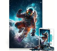 Puzzle Space Surfer pour Adultes 1000 pièces Smart Reason Toy Group Joy Smooth Edge Fine Art Piece 38x52cm