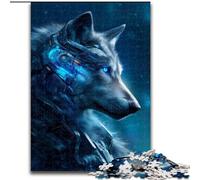 Puzzle Space Wolf 1000 pièces pour Adultes, Jouet éducatif Anti-Stress, idéal comme Cadeau pour Toute la Famille (50x75cm)