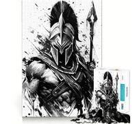 Puzzle Spartab Warrior 1000 pièces pour Adolescents, idéal pour développer Ses capacités intellectuelles et Passer du Temps de Loisirs Finitions impeccables Cadeau attentionné 50x75cm