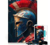Puzzle Spartan Gladiator Difficile pour Adultes 1000 Pièces Jeu Intelligent Amusant et Décontracté Découpe Précise Cadeau Artistique 50x75cm