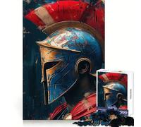Puzzle Spartan Gladiator Difficile pour Adultes 1000 Pièces Jeu Intelligent Amusant et Décontracté Découpe Précise Cadeau Artistique 50x75cm