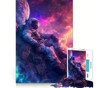 Puzzle Spatial Astronaute de 1000 pièces pour Adultes, Casse-tête et Divertissement Domicile, Cadeau d'anniversaire (38x52cm)