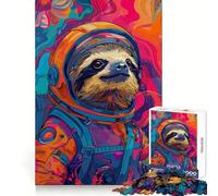 Puzzle Spatial Astronaute Paresseux 1000 pièces pour Adolescents Améliore la mémoire Évasion paisible Découpe de précision Cadeau attentionné (38x26cm)