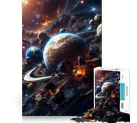 Puzzle Spatial chaotique Difficile pour Adultes, 1000 pièces, Casse-tête Mental, détente et Art Assembler, Cadeau spécial (38x26cm)