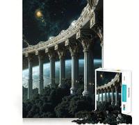Puzzle Spatial Colonnade Difficile de 1000 pièces pour Adultes, Puzzle cérébral Calme et Relaxant, Cadeau spécial (38x52cm)