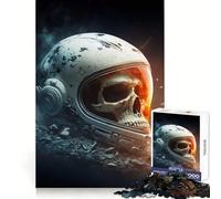 Puzzle Spatial crâne Difficile pour Adultes 1000 pièces Boost Recall Calm Escape Tight Edge Cadeau spécial 38x26cm