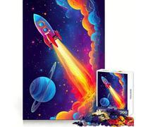 Puzzle Spatial de Lancement de fusée pour Adolescents, 1000 pièces, Jouet Anti-Stress Intelligent, Bords tranchants, Cadeau d'anniversaire (38x52cm)