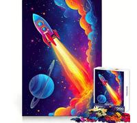 Puzzle Spatial de Lancement de fusée pour Adultes, 1000 pièces, Jeu de réflexion, Loisir Calme, à Assembler, Cadeau de Vacances (50x75cm)