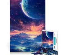 Puzzle Spatial Difficile de 1000 pièces pour Adultes Améliore la mémoire, détend l'esprit, Bords Nets, Cadeau élégant (38x26cm)