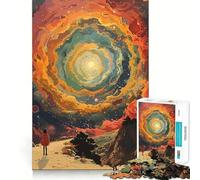 Puzzle Spatial Difficile de 1000 pièces pour Adultes Améliore la mémoire, détend l'esprit, Bords tranchants, Cadeau élégant (38x26cm)