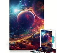 Puzzle Spatial Difficile de 1000 pièces pour Adultes, Un Casse-tête Relaxant et apaisant, idéal pour Un Cadeau Original (38x52cm)