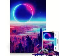 Puzzle Spatial en Forme d'anneau pour Adolescents, 1000 pièces, Jeu de réflexion, évasion apaisante, Bords précis, Cadeau Exceptionnel (50x75cm)