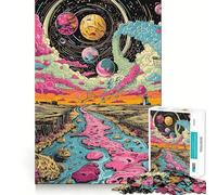 Puzzle Spatial Fantastique de 1000 pièces pour Adolescents, Jeu de logique et de détente, découpe précise, Cadeau Artistique (38x52cm)
