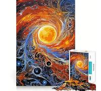 Puzzle Spatial Fantastique pour Adolescents 1000 pièces, Jeu de logique et de Concentration, Jeu apaisant, découpe précise, (50x75cm)