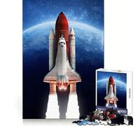 Puzzle Spatial fusée Collage 1000 pièces pour Adolescents, défi Mental, Jeu Relaxant et Amusant, découpe précise, Cadeau Festif (38x52cm)