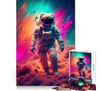 Puzzle Spatial Nuageux Astronaute pour Adultes 1000 pièces, Casse-tête et Passe-Temps Calme, Assemblage d'image, Joli Cadeau (38x52cm)