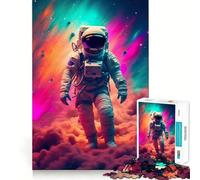 Puzzle Spatial Nuageux Astronaute pour Adultes 1000 pièces, Casse-tête et Passe-Temps Calme, Assemblage d'image, Joli Cadeau (38x52cm)