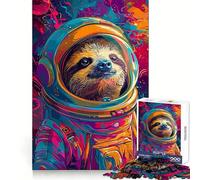 Puzzle Spatial Paresseux Astronaute 1000 pièces pour Adolescents, Jeu d'exercice Mental, activité à Domicile, découpe de précision, décoration Murale 50x75cm