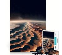 Puzzle Spatial Planète Mars pour Adolescents 1000 pièces Wise Think Toy Loisirs Amusants Décoration Murale Transparente (38x52cm)