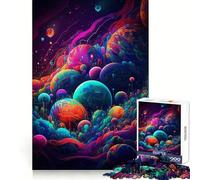 Puzzle Spatial psychédélique 1000 pièces pour Adultes, défi cérébral, Jeu de Loisirs, découpe Nette, Cadeau Incroyable (50x75cm)