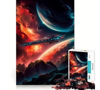 Puzzle Spatial surréaliste 1000 pièces pour Adultes Jeu de logique et de réflexion Découpe précise 50x75cm