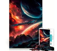 Puzzle Spatial surréaliste 1000 pièces pour Adultes Jeu Intelligent et ludique d'intérieur Découpe précise 38x52cm