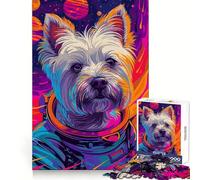 Puzzle Spatial Terrier Astronaute 1000 pièces pour Adolescents, Jeu de logique et de réflexion, Calme et Amusant, Bords Lisses, Cadeau d'anniversaire 50x75cm