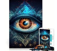 Puzzle Spatial Third Eye 1000 pièces pour Adolescents améliore la mémoire, se détend et s'amuse Bords Nets, Cadeau Unique 38x26cm