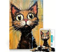 Puzzle spécial Chat de 1000 pièces pour Adolescents, Jouet Intelligent pour Partager des Moments de complicité, découpe précise, pièce de Collection 50x75cm