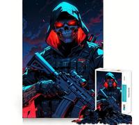 Puzzle Spectral Operative 1000 pièces pour Adolescents, Jeu de réflexion, Design Confortable et Relaxant, Cadeau attentionné 38x26cm