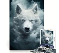 Puzzle Spectral White Wolf 1000 pièces pour Adolescents, Jeu de logique et de réflexion, découpe de précision, Cadeau élégant 50x75cm