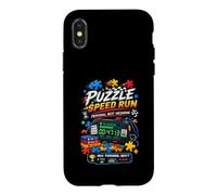 Puzzle Speed Run Chemise de Puzzle Puzzler Coque pour iPhone X/XS