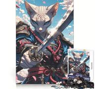 Puzzle Sphynx Chat Samouraï pour Adultes, 1000 pièces, Jouet Intelligent et apaisant, découpe précise, Objet de Collection 38x26cm