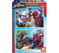 Educa Borras 2 Puzzles Of 48 Pieces Spider-man Multicolore