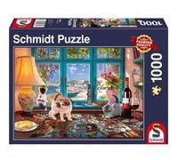 Puzzle spiele romantique 1000 pieces - Schmidt Neutre G