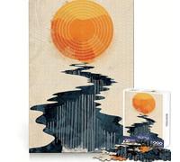 Puzzle Spiral Sun 1000 pièces pour Adolescents Renforce la mémoire Calme et sérénité Qualité supérieure Cadeau de Noël idéal 38x52cm