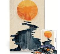 Puzzle Spiral Sun 1000 pièces pour Adultes, Jeu de logique Solide, Jeu de Groupe, Bords Nets, 50x75cm